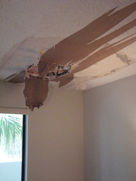 Ceilings are absolutely the hardest if you're not a professional. Water Damaged Popcorn Ceiling Repair - Project Showcase ...