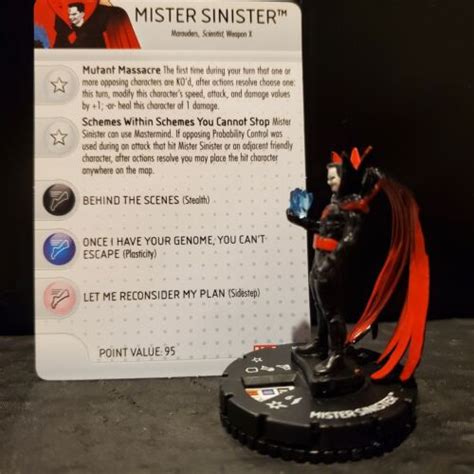 Heroclix Marvel Uncanny X Men Super Rare Mister Sinister 060 Wcard