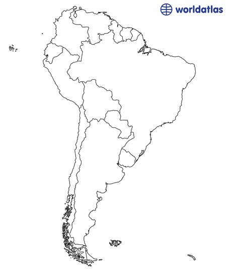 Map Of South America Unlabeled