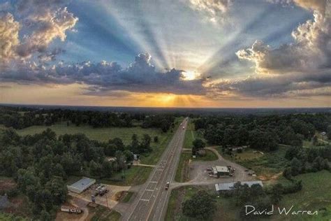 A Gorgeous Sunset Is Photographed In Rainbow Crossing Alabama In This