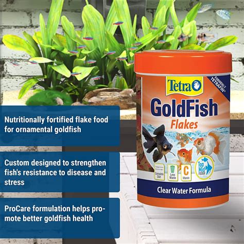Tetra Goldfish Flakes Balanced Diet Fish Food 353 Ounce Pack Of 1