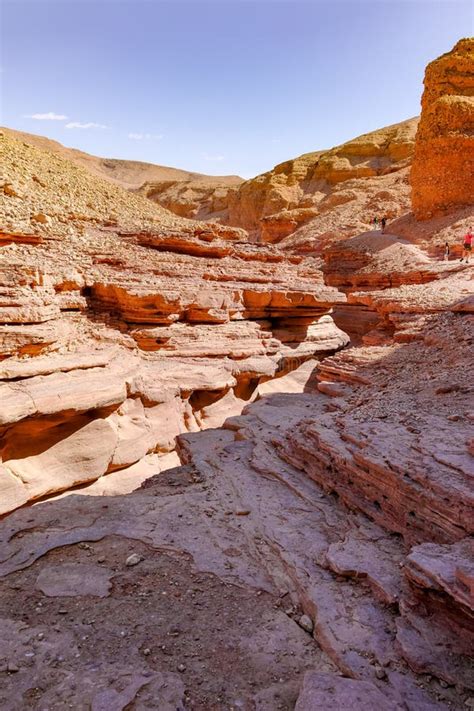 Beautiful Geological Formation In Desert Colorful Sandstone Can Stock