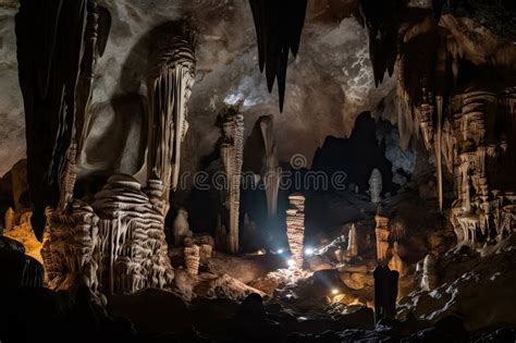Stalactites And Stalagmites In A Cave Excursions To The Caves For