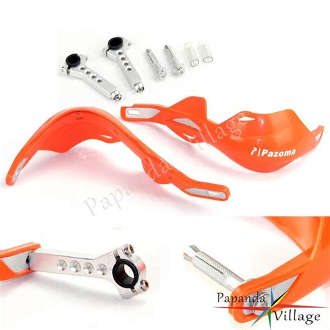 Papanda Motorbike Universal Brush Bar 7 8 1 1 8 Handlebar Orange Handguard Protector Enduro