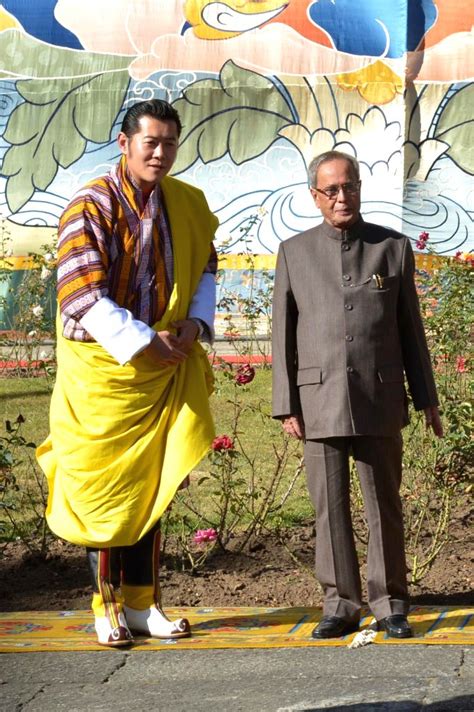 Thimpu Bhutan Ceremonial Reception For President Mukherjee