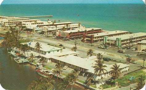 Aerial View Of Motel Row In Sunny Isles Fl 1955 Photo Courtesy Of