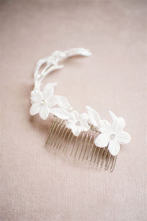 Floral Hair Comb Wedding Accessories Bridal Flower Hair Comb Floral