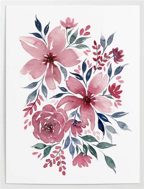 Pin By Ruth Josephson On Art Florals Watercolor Flower Art Floral