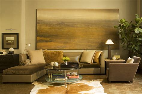 This lush, lively color can radiate glamour and refinement in velvet, coolness and freshness in linen or sleekness and elegance in leather. Olive Green Living Room Decor