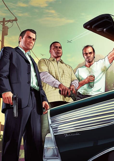 Grand Theft Auto V Poster Grand Theft Auto Artwork Grand Theft Auto