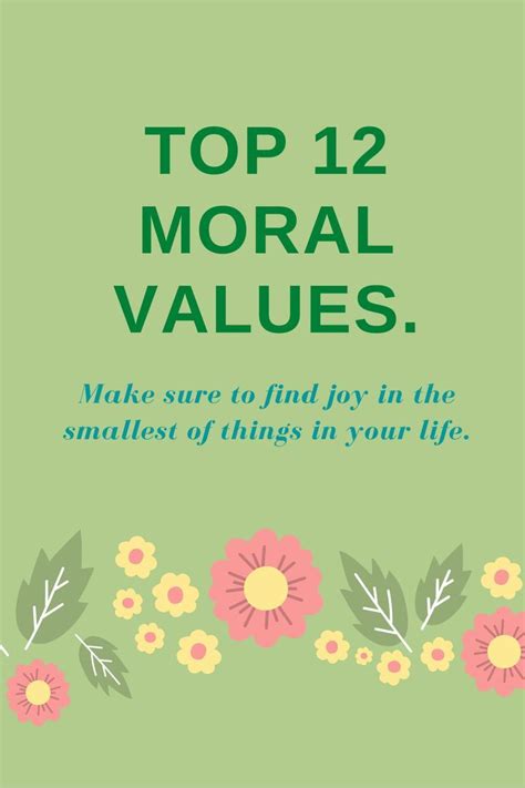Top 12 Moral Values Moral Values Morals Values Education