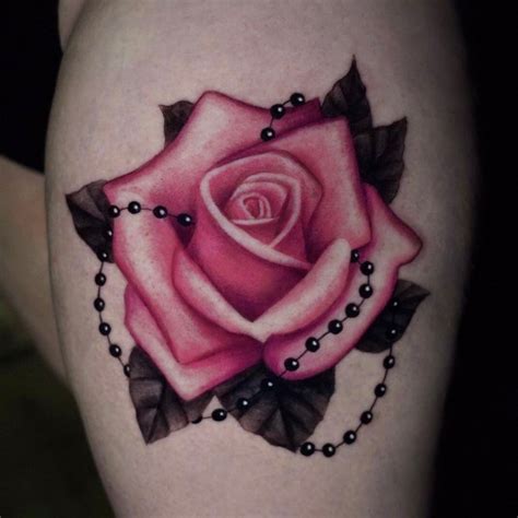 Top 100 Best Rose Thigh Tattoos For Women Flower Design Ideas