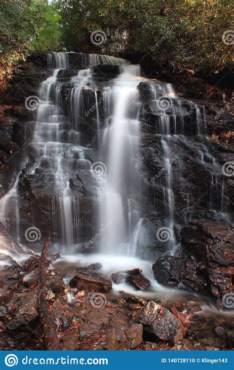Roadside Waterfalls Of North Carolina Stock Photo Image