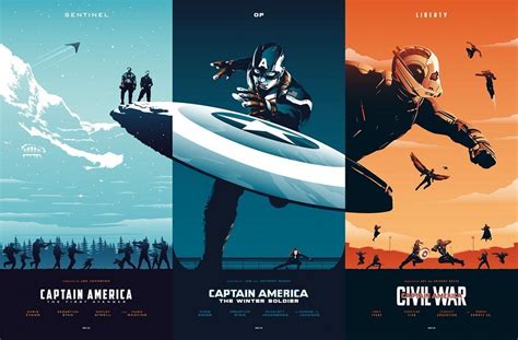 Captain America Trilogy Fan Poster Brings The Three Films Together
