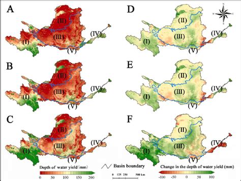 Spatial Pattern Of Depth Of Water Yield In The Yellow River Basin In