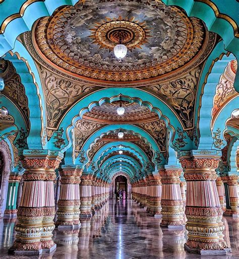 Inside Mysore Palace India Mysore Palace Mysore Ancient Indian