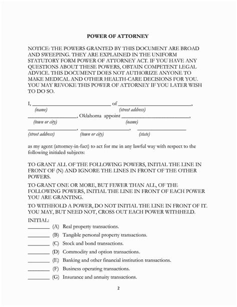 Simple Power Of Attorney Form Pdf Free Printable Legal Forms