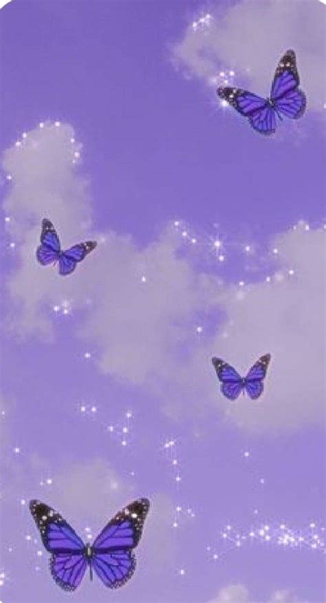 Aesthetic Purple Butterfly Background Trending Hq Wallpapers