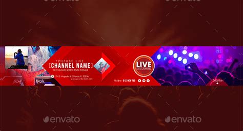 31 Youtube Banner Templates Free And Premium Download