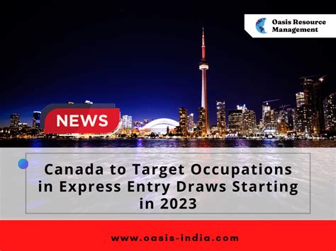 Canada To Target Occupations In Express Entry Draws Starting In 2023 Oasis India