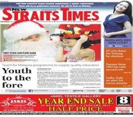 Get the new new straits times, digital edition. New Straits Times - New Straits Times Epaper : Read Today ...