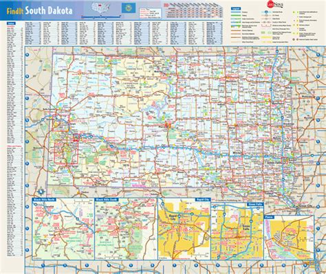 South Dakota Wall Map By Geonova Mapsales