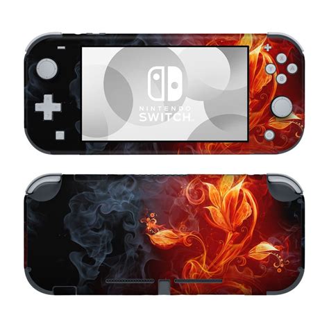 Nintendo Switch Lite Skin Flower Of Fire By Gaming Decalgirl
