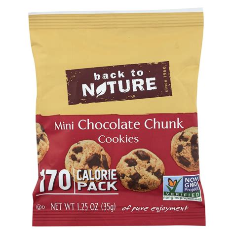 Back To Nature Mini Chocolate Chunk Cookies Oz Pouch Walmart