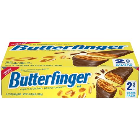 Butterfinger Chocolate Peanut Butter Share Pack Candy 3 Oz Box Of 18