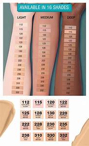 Maybelline Fit Me Foundation Color Chart