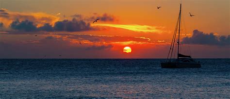 Great Barrier Reef Sunset Photograph By Richard Horbelt