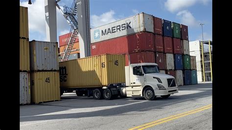 Port Of Savannah Container Load Youtube