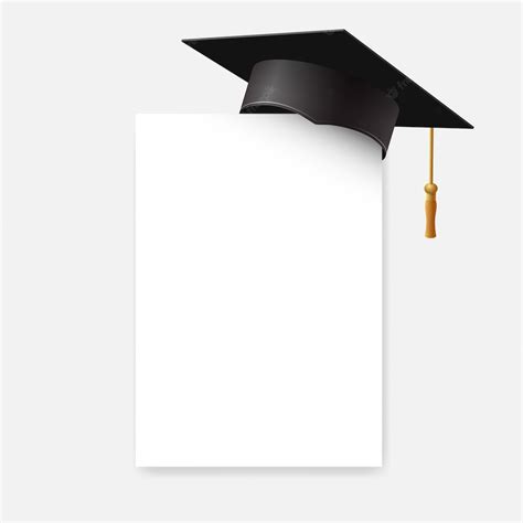 Premium Vector Graduation Cap Or Mortar Board On Paper Corner