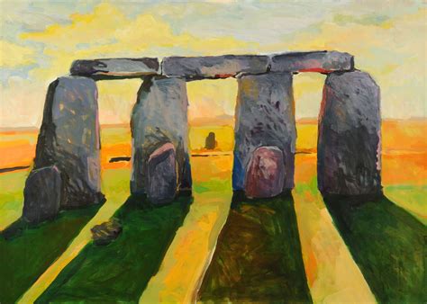 Stonehenge Series Painting Stonehenge Oil On Canvas