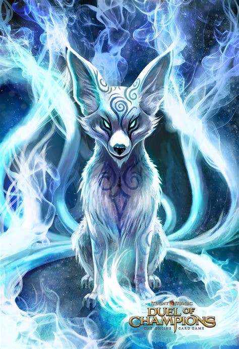White Fox Cute Animal Drawings Mythical Creatures Fantasy Cute