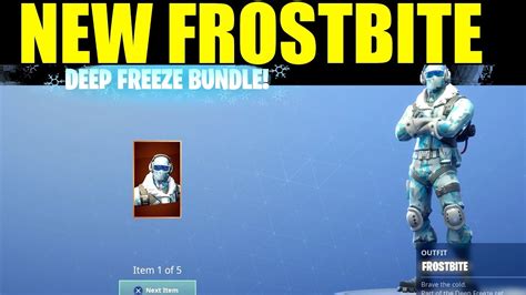 Unlocking Frostbite New Deep Freeze Bundle In Fortnite Battle Royale