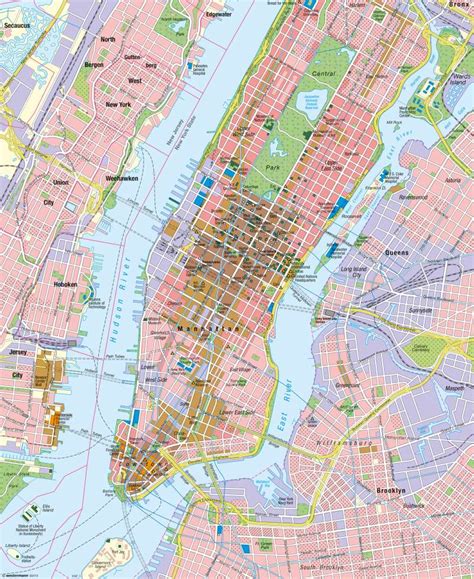 Diercke Weltatlas Kartenansicht Manhattan New York Global City