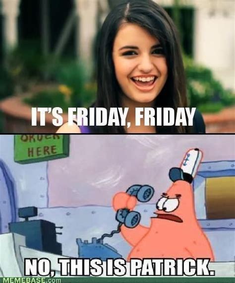36 funny pics and memes to take a break with. I'm not a Krusty Krab... | Friday humor, Funny friday memes, Spongebob