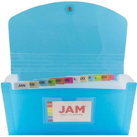 Jam Paper 13 Pocket Plastic Accordion Folder File Folders Michaels