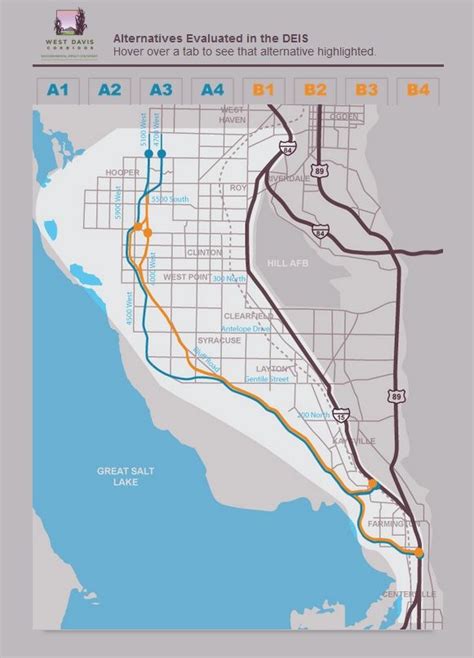 Davis Corridor Routes Map West Point Environmental Studies