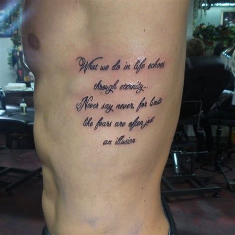 Pin By Dale Bergler On Tats Writing Tattoos Verse Tattoos Mens Side