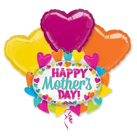 Happy Mothers Day Supershape Mylar Balloon Bouquet Helium Inflated