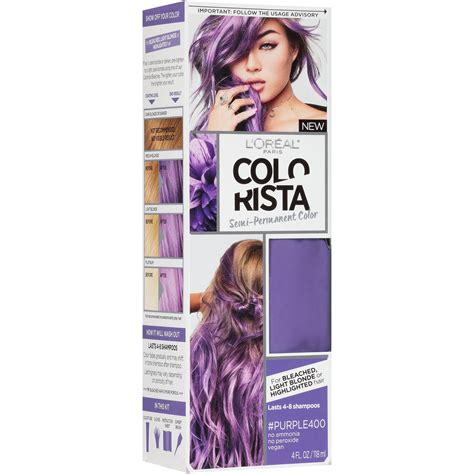 L Oreal Paris Colorista Semi Permanent Hair Color Purple Shop Hair