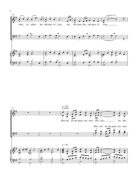 Blessed Are The Peacemakers Sheet Music Pdf Download