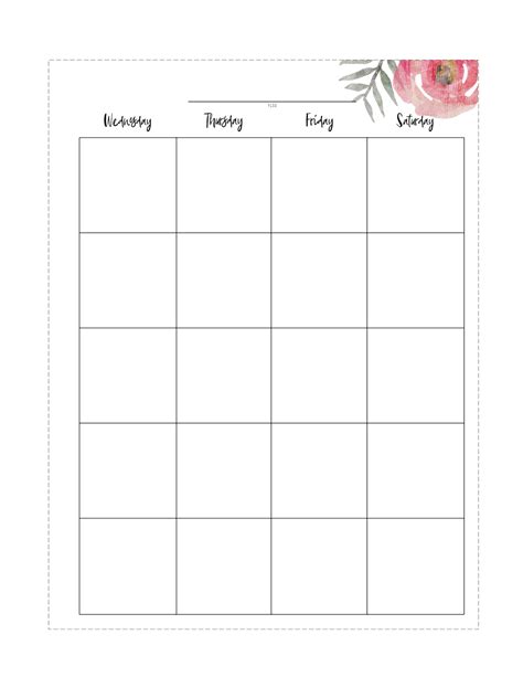 Paper Mo1p Mini Happy Planner Printable Insert Undated Minimal Monthly