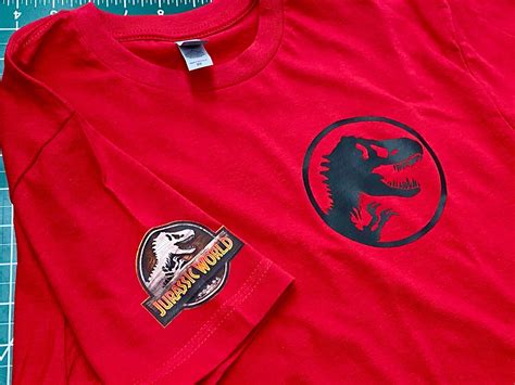 Camp Cretaceous His And Hers Pocket Red T Shirt Headband Etsy