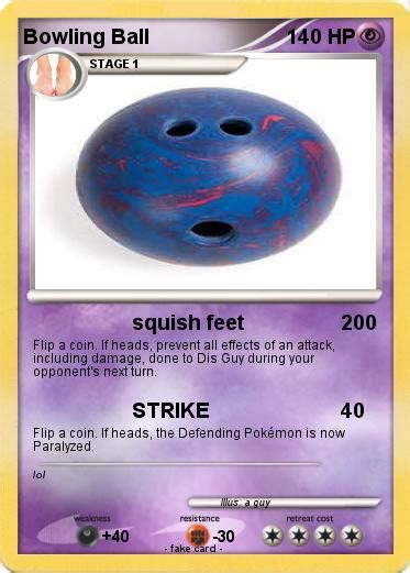 Pokémon Bowling Ball 9 9 Squish Feet My Pokemon Card