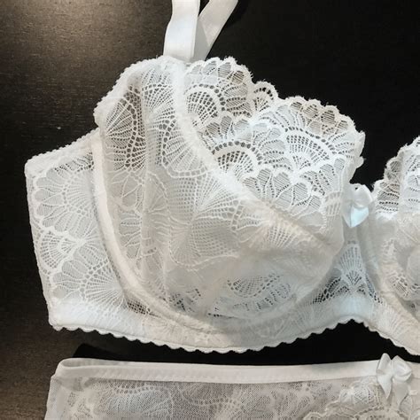 Couture Et Tricot White Lace Harriet Bra And Matching Frankie Panties Includes Tutorial On How