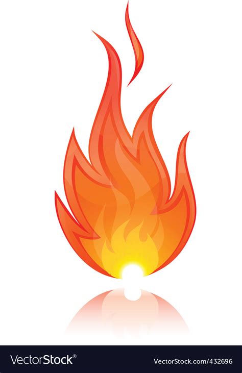 Find the best free fire videos. Vector illustration of fire Royalty Free Vector Image