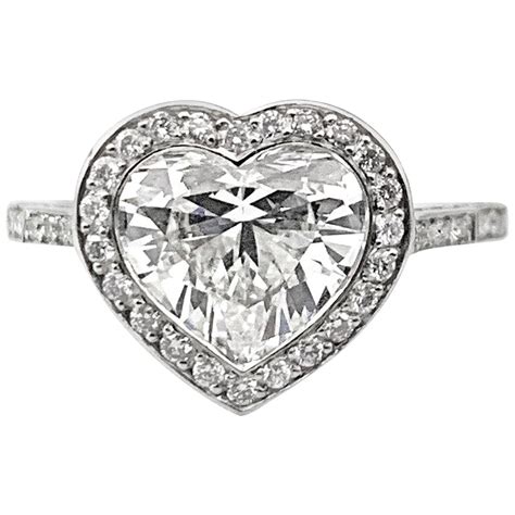 163 Carat Gia Certified F Si1 Heart Shaped Diamond Ring For Sale At
